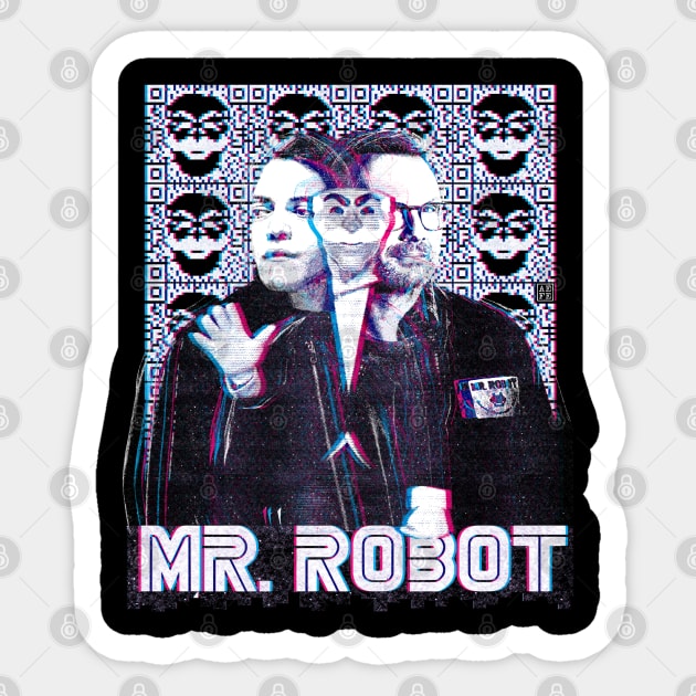 Mr Robot Glitch Sticker by Aefe